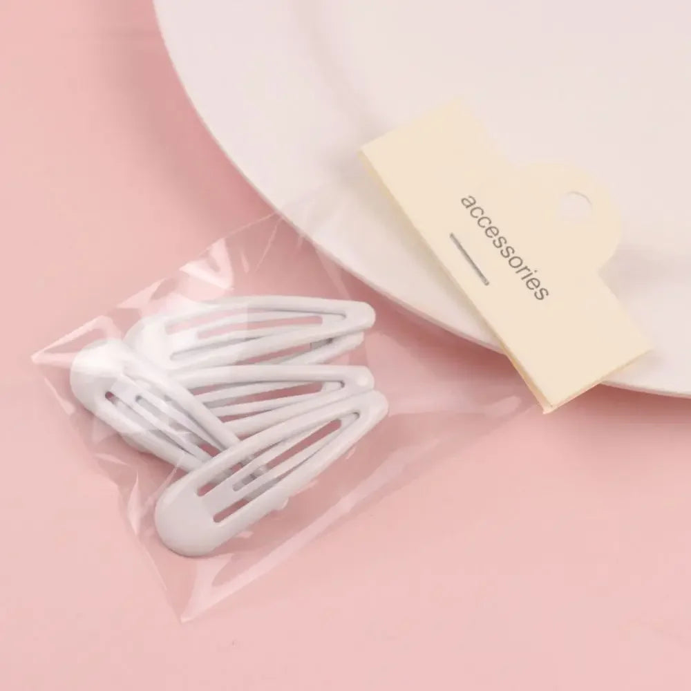 5 Pcs/set Simple All Match Design Colorful Metal BB Hair Clips for Sweet Cute Girl-Wannee Fashion Accessory