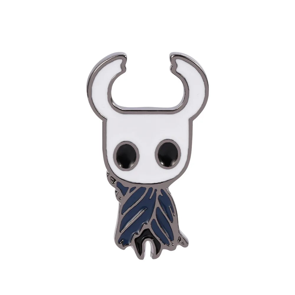 Creative Anime Cartoon Cute Hollow Knight Enamel Badge Brooch for Kids Friend Gift-Wannee Metal Accessory