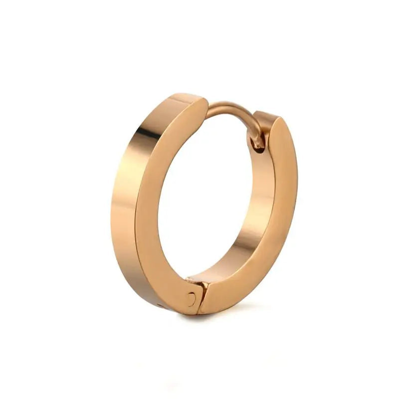 Glaze Colorful Simple Allergy Free Round Stainless Steel Stud Earring For Trend Men Women-Wannee Fashion Accessory