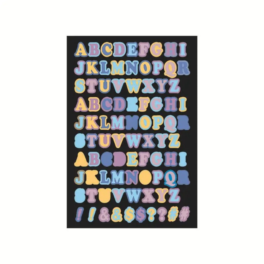 5pcs/set Cartoon Shining Waterproof DIY Sticker PVC Dairy Planner Adhesive Label Stationery Decorative Kawaii Stickers Art Supplies