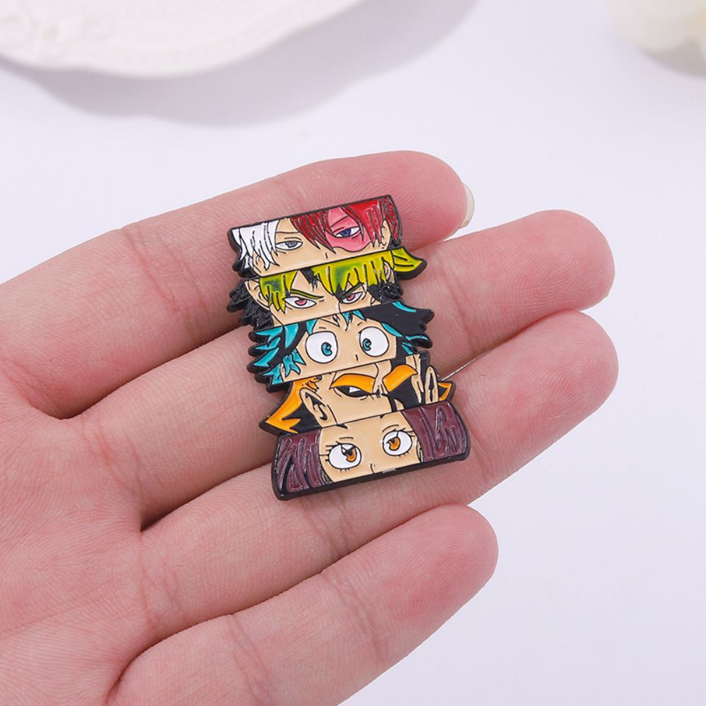 Straw Hat Crew Luffy Ace Sanji Lapel Brooches Pack