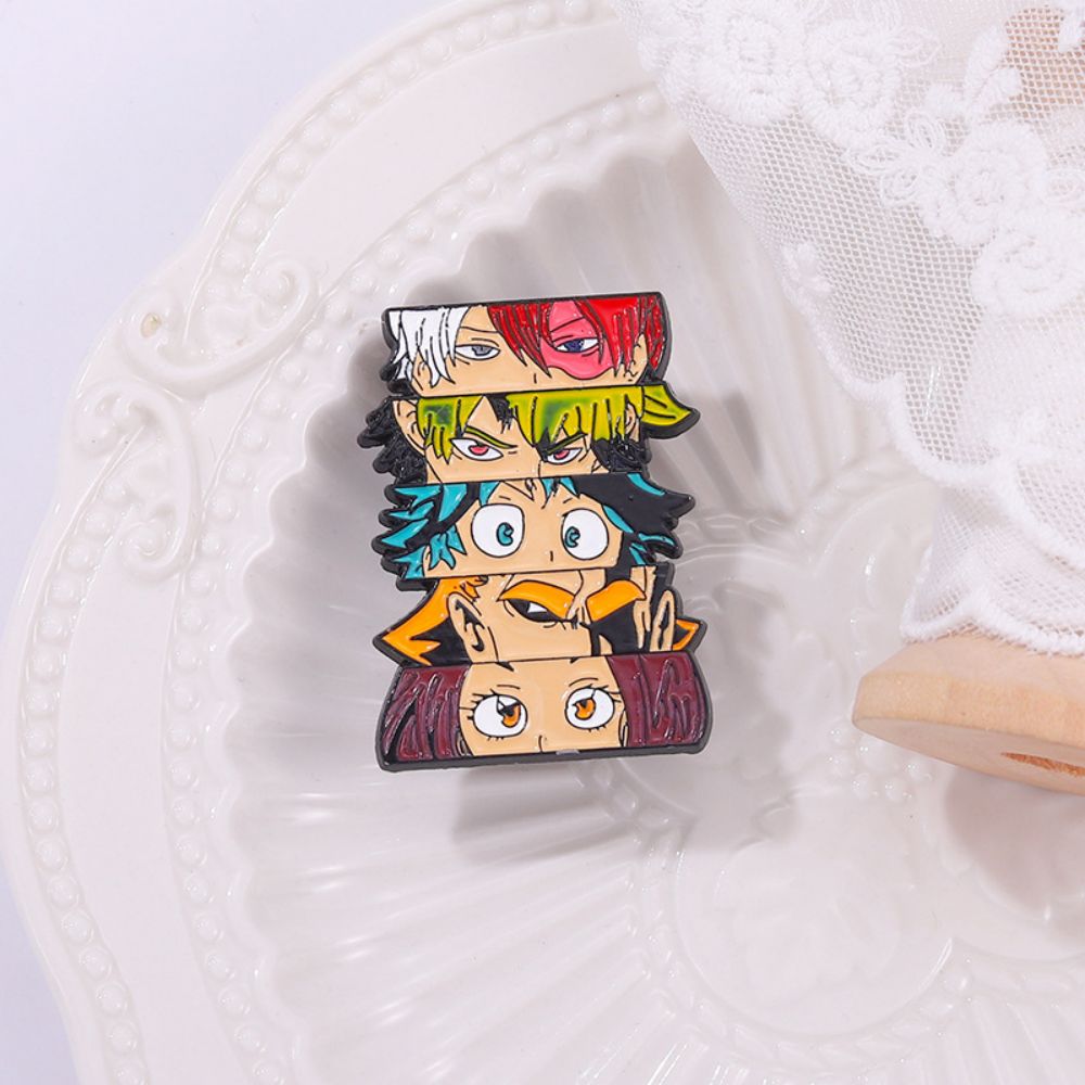 Straw Hat Crew Luffy Ace Sanji Lapel Brooches Pack