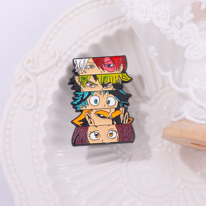 Straw Hat Crew Luffy Ace Sanji Lapel Brooches Pack