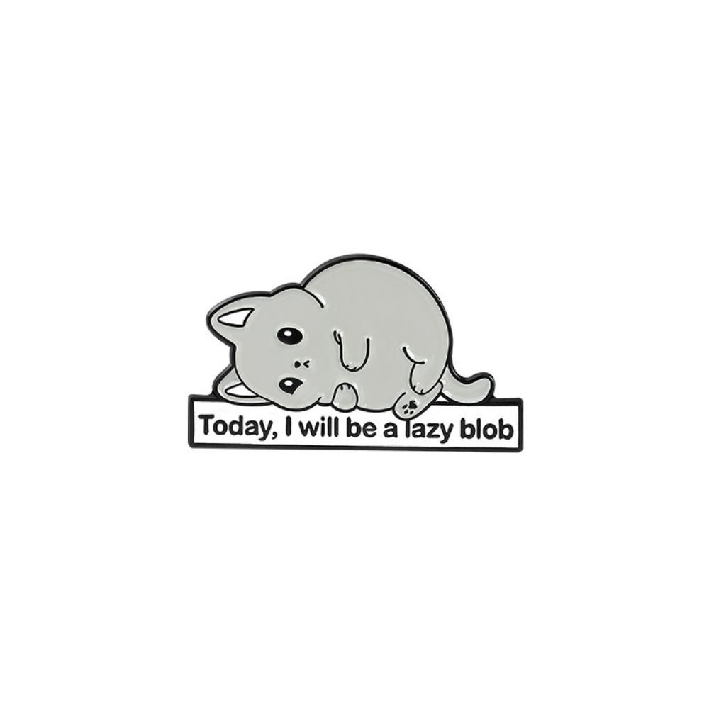Funny Rabbit Cat Dog Meme Quote Lapel Brooches Pack