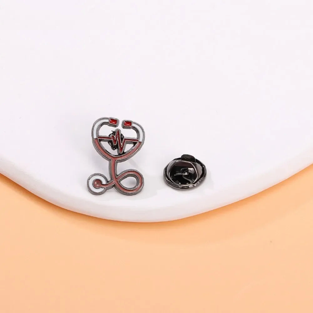 Funny Hospital & Nurse Brooch Set