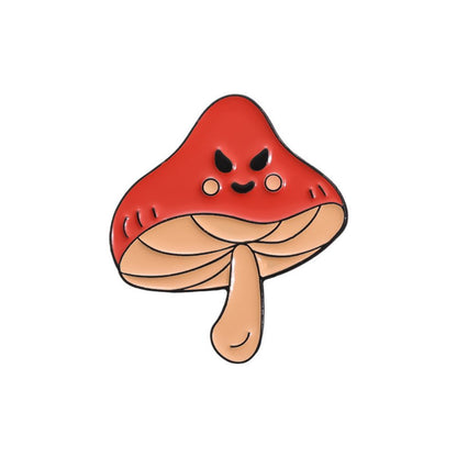 Cute Ghost Face Fall Mushroom Lapel Brooches Pack