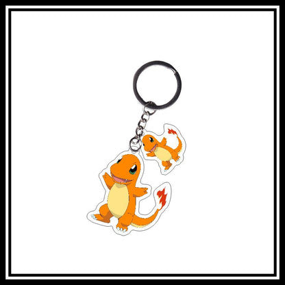 Cartoon Anime Cute Pikachu Acrylic Keychain