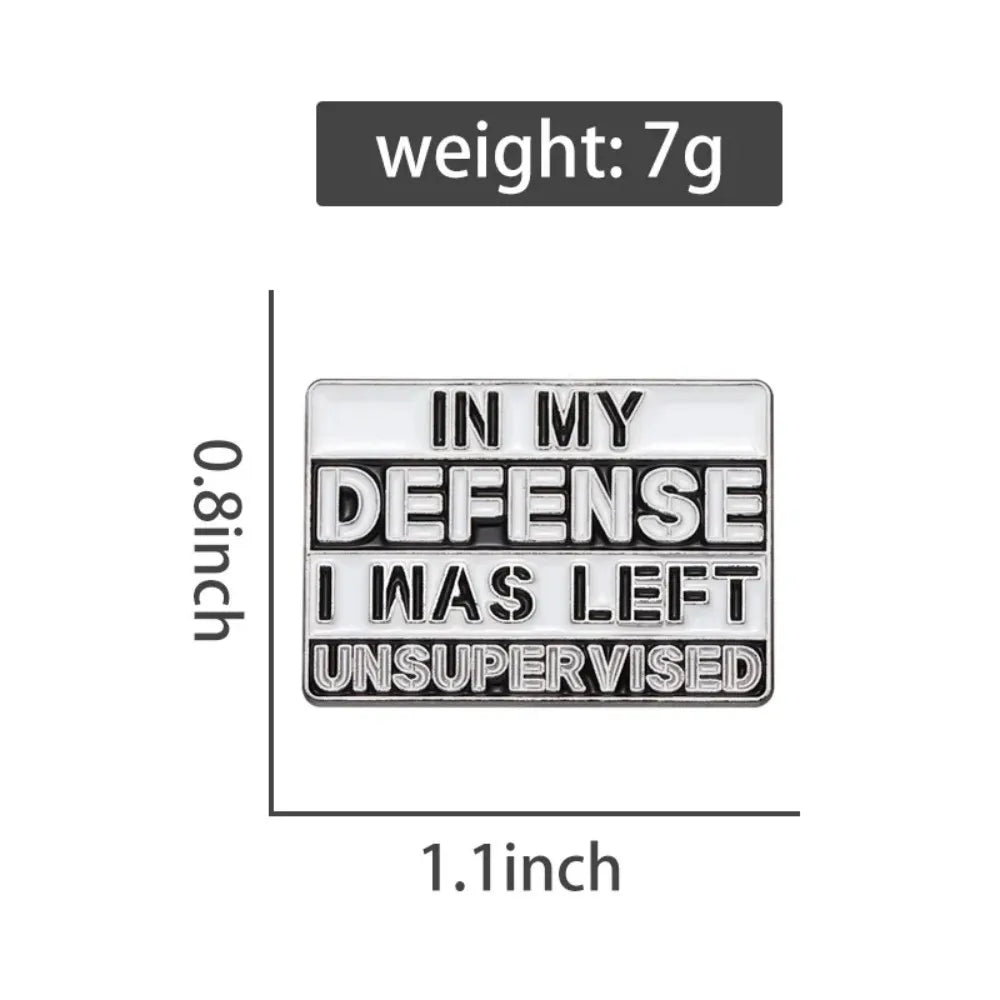 Sarcastic Humor Quote Square Lapel Brooch