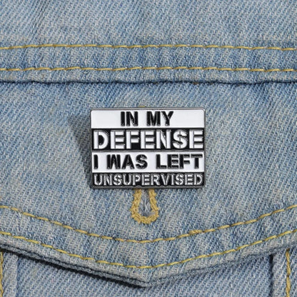 Sarcastic Humor Quote Square Lapel Brooch