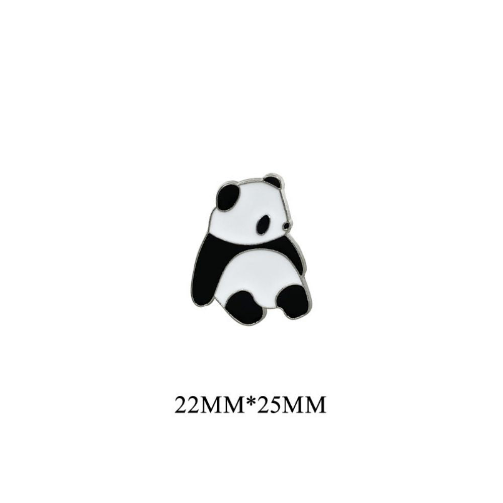 Quirky Panda Posture Brooch Set
