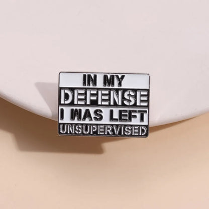 Sarcastic Humor Quote Square Lapel Brooch