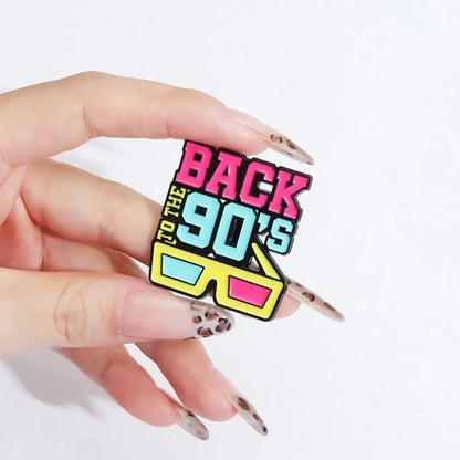 Neon 90s Retro Brooch Collection