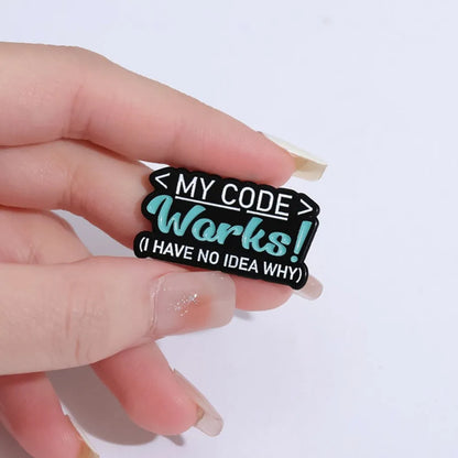 Coding Developer Meme Lapel Brooches Pack