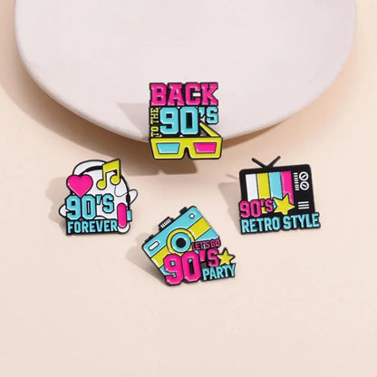 Neon 90s Retro Brooch Collection