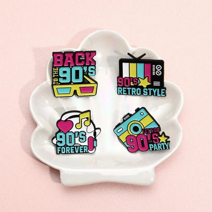 Neon 90s Retro Brooch Collection