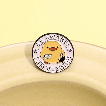 Quirky Yellow Duck Character Brooches