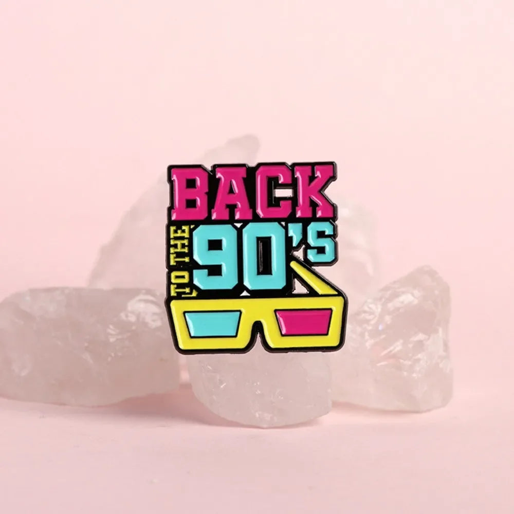 Neon 90s Retro Brooch Collection