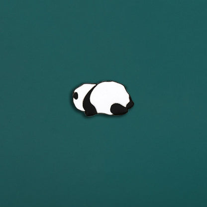 Quirky Panda Posture Brooch Set