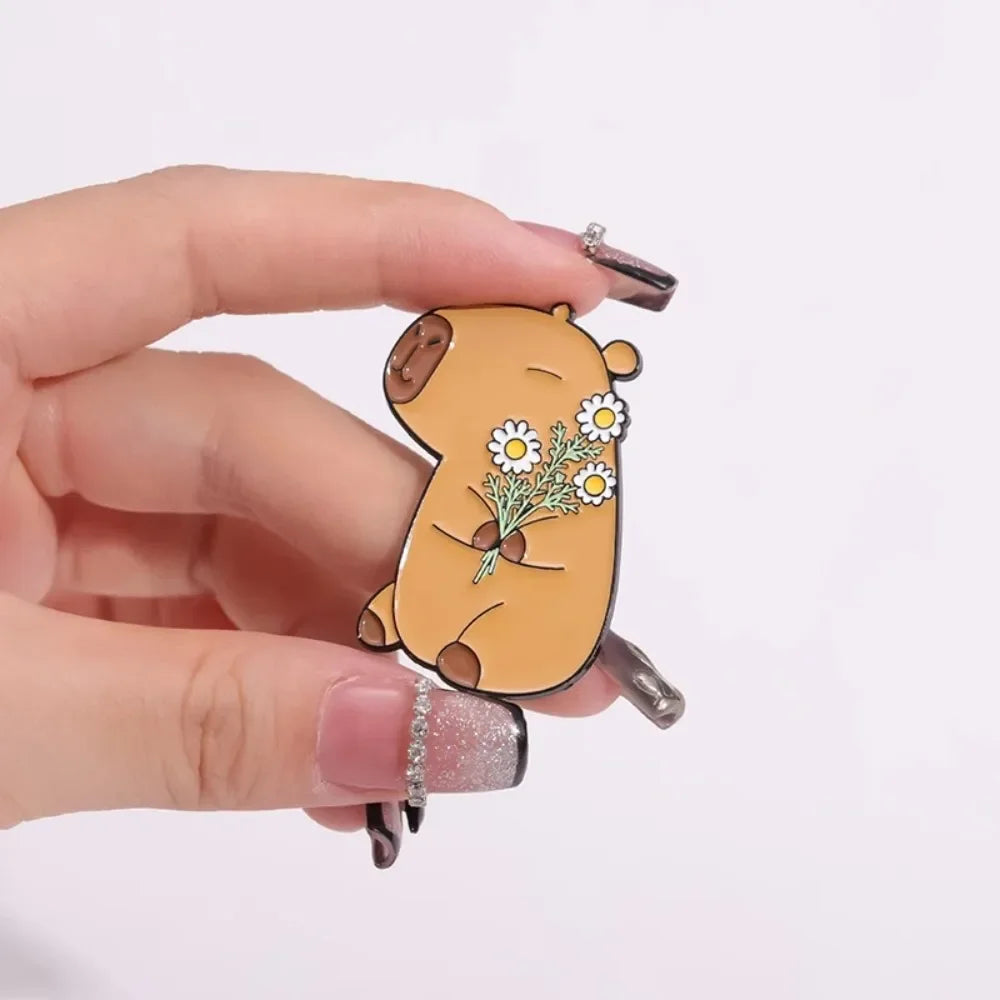 Calm Capybara Brooch Collection