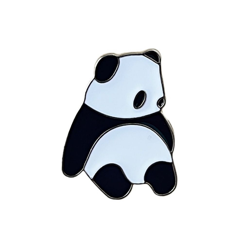 Quirky Panda Posture Brooch Set