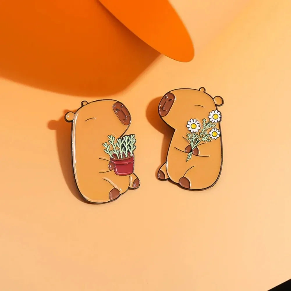 Calm Capybara Brooch Collection