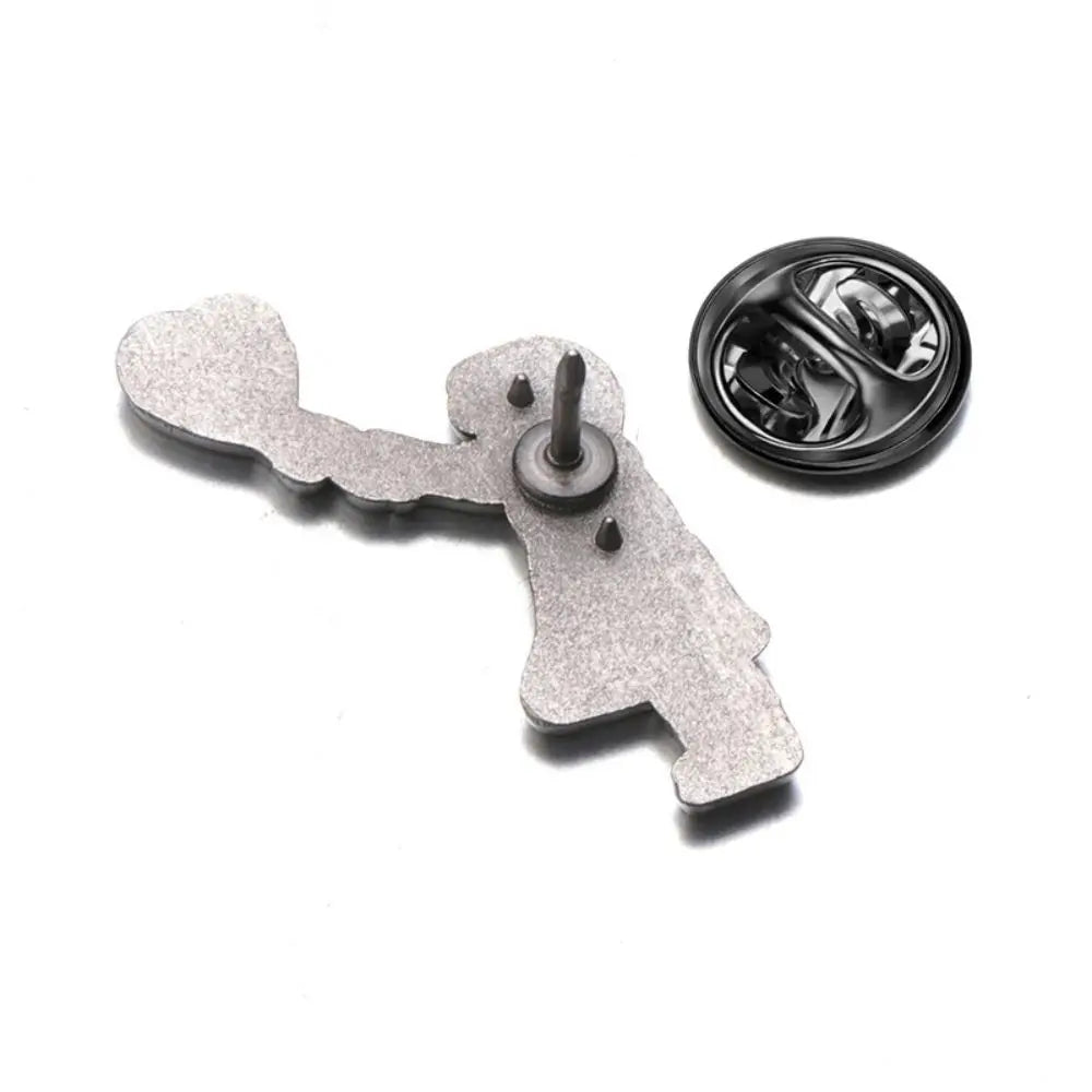 Banksy Art Enamel Pins Set, Balloon Girl & Flower Thrower Brooches