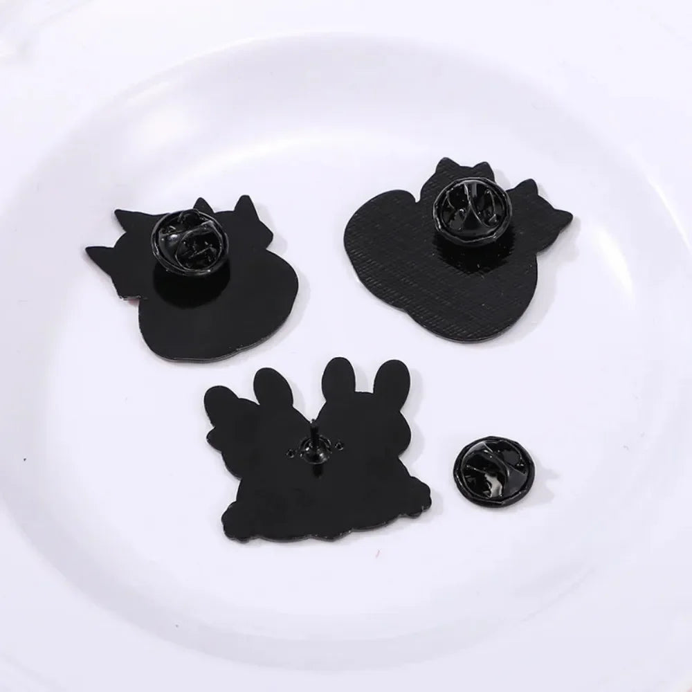 Kawaii Hugging Pet Lapel Brooches
