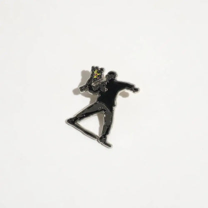 Banksy Art Enamel Pins Set, Balloon Girl & Flower Thrower Brooches