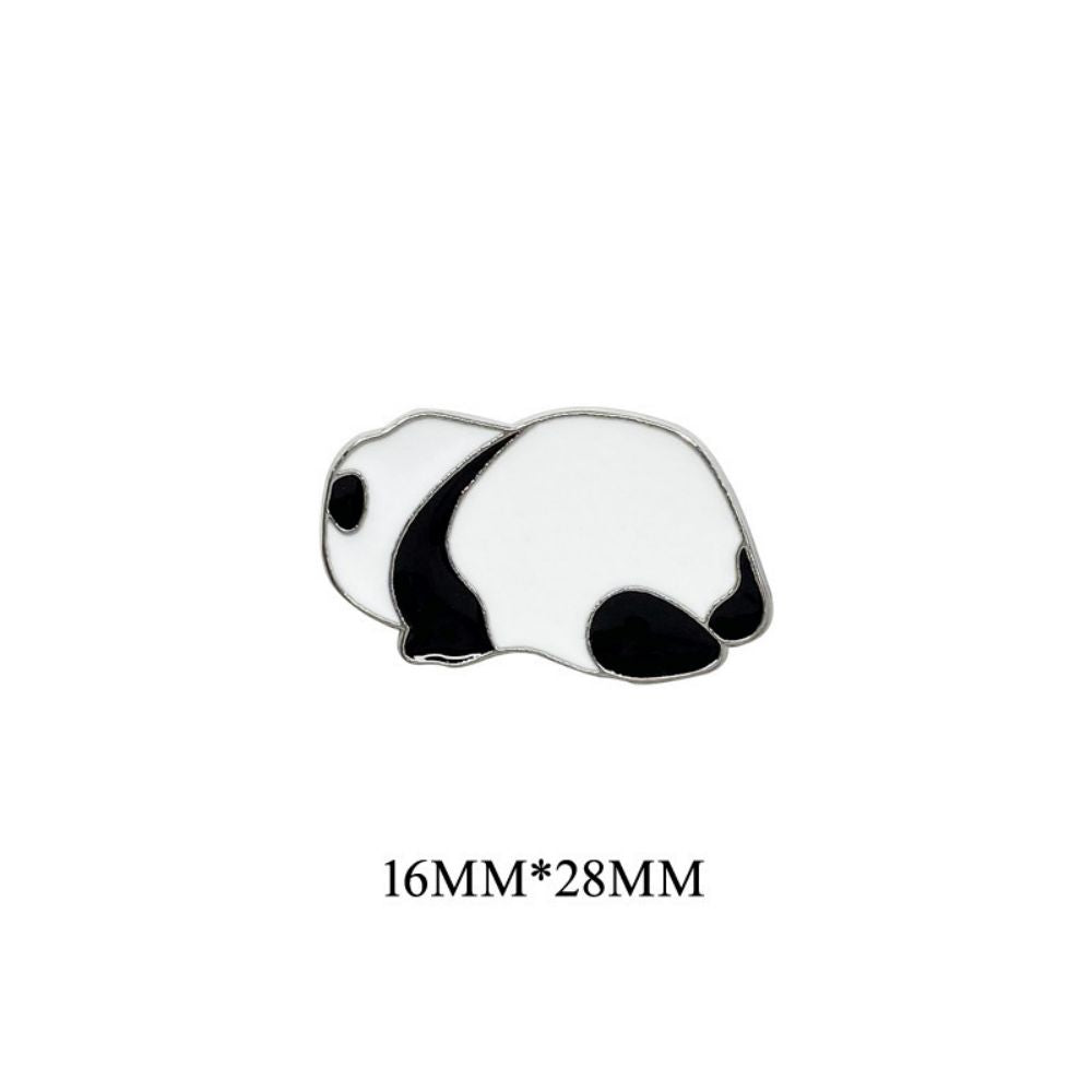Quirky Panda Posture Brooch Set