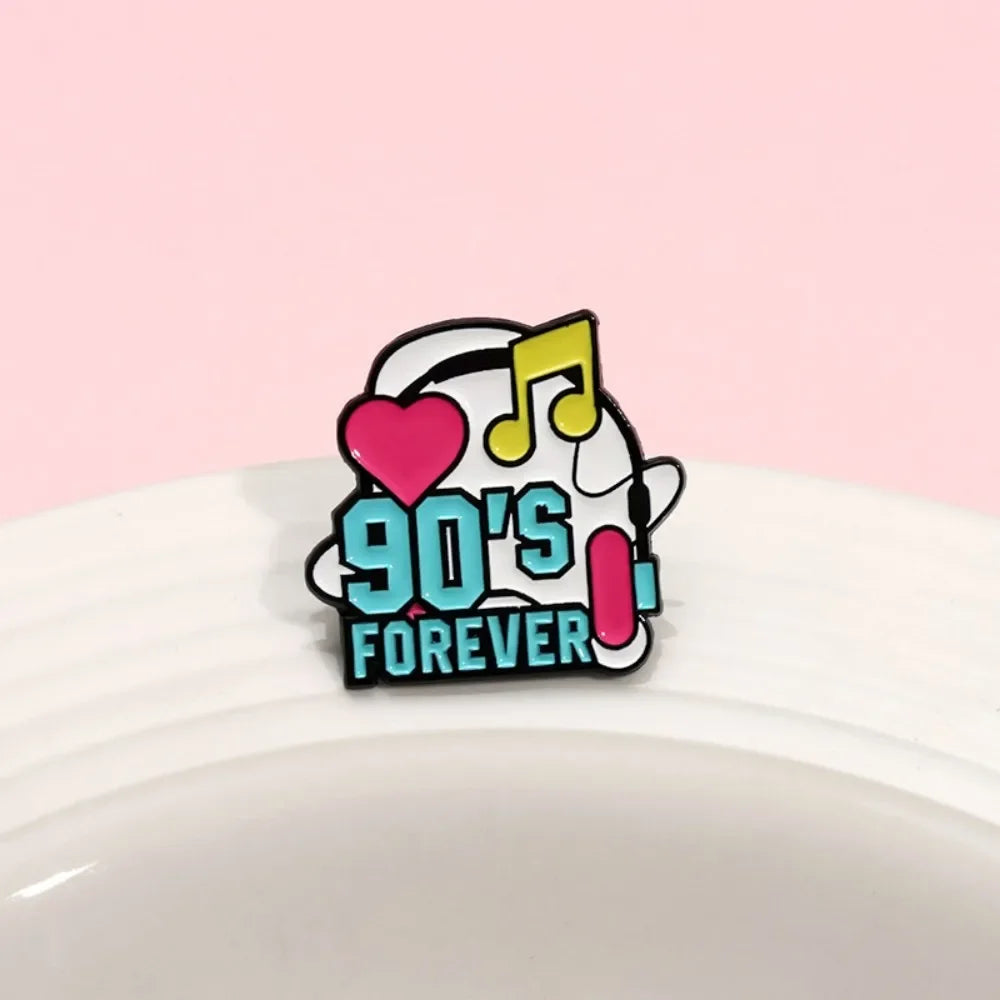 Neon 90s Retro Brooch Collection