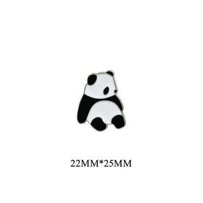 Quirky Panda Posture Brooch Set