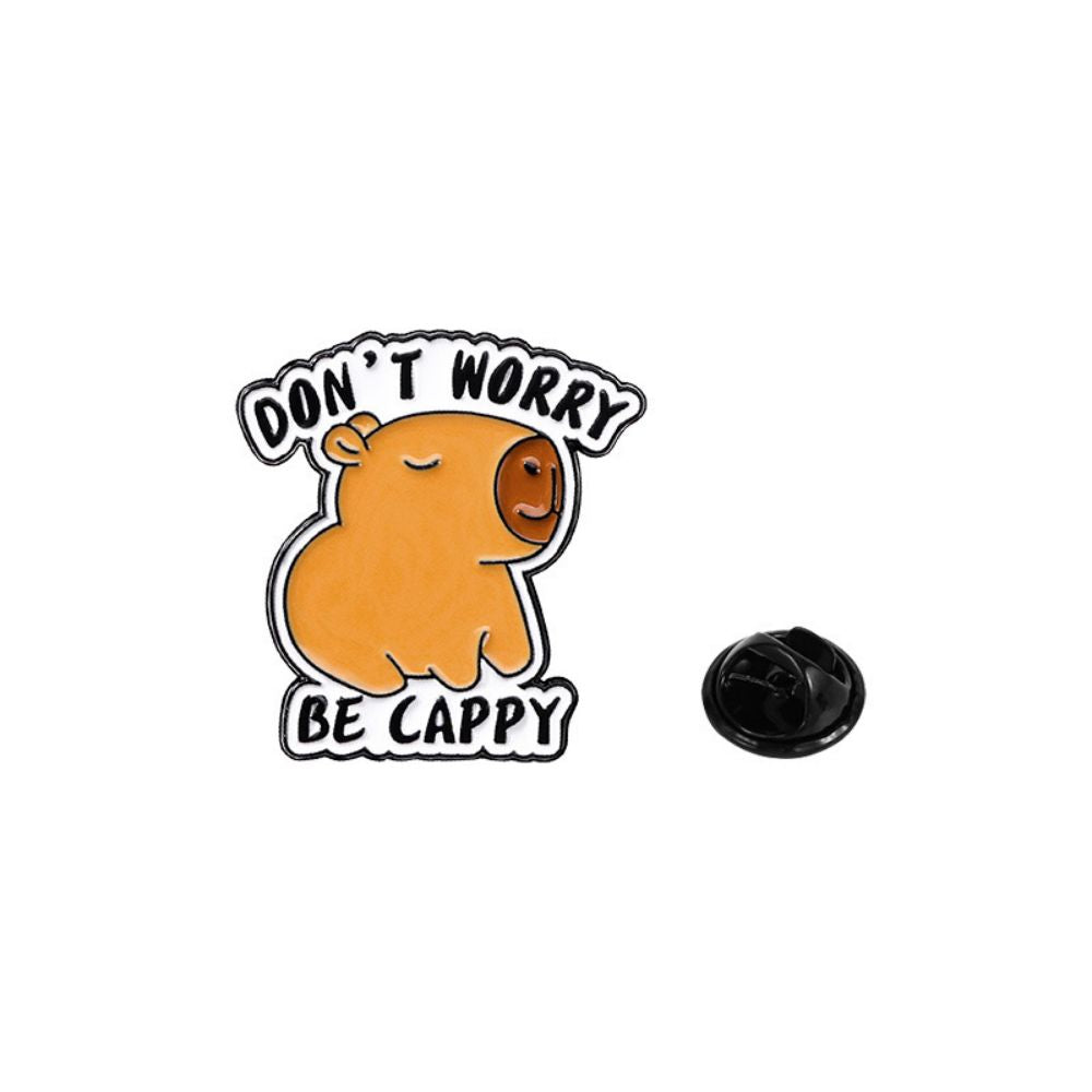 Cute Capybara Enamel Brooch Collection