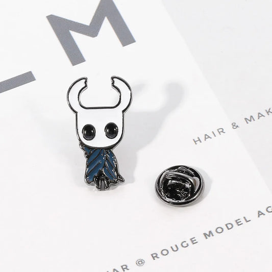 Creative Anime Cartoon Cute Hollow Knight Enamel Badge Brooch for Kids Friend Gift-Wannee Metal Accessory