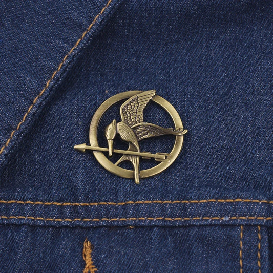 Hunger Games Mockingjay Metal Pin for Friend-Wannee Jewelry