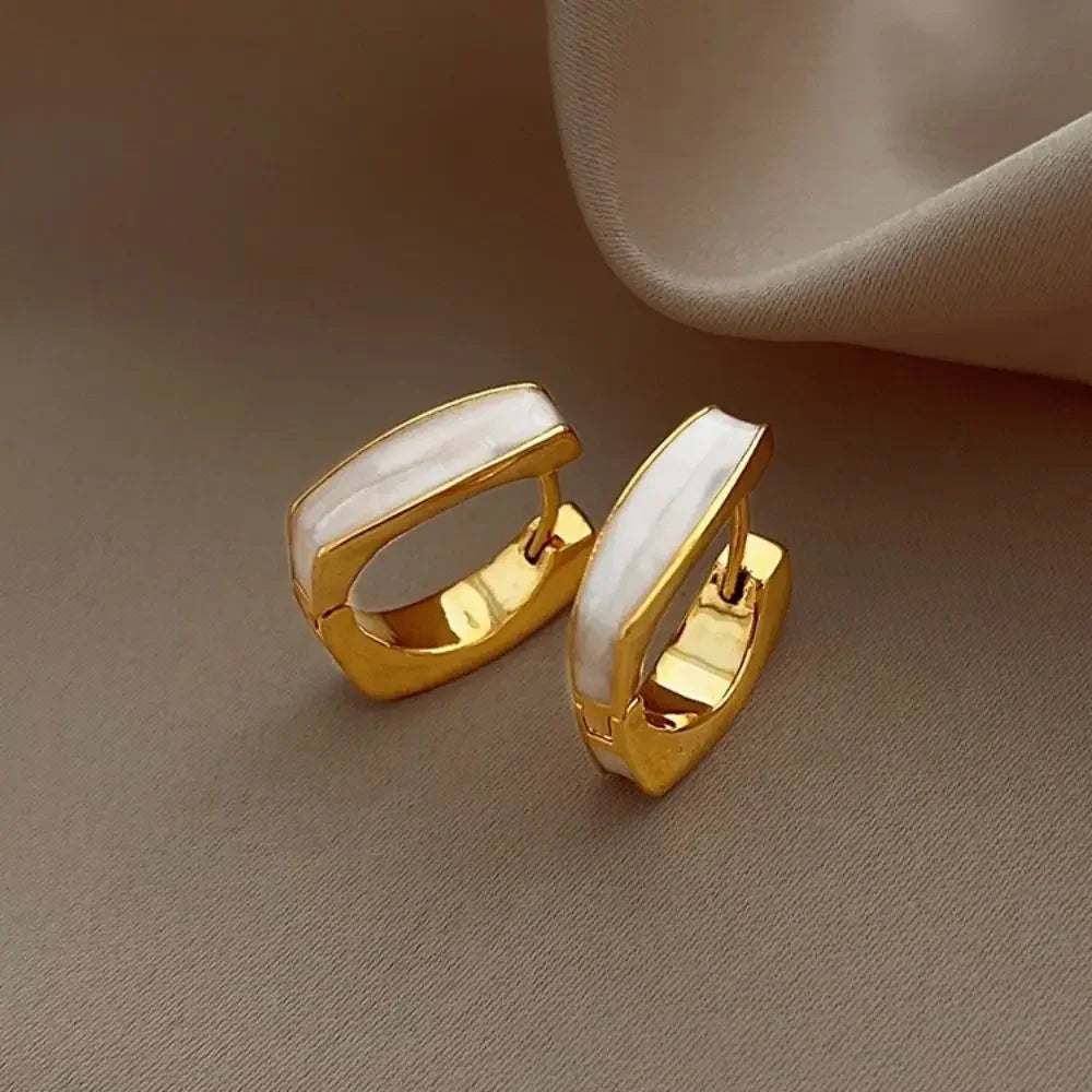 Top Quality All Match Elegant Geometric Gold Plating Red Earrings for Trendy Women-Wannee Fashion Accessory