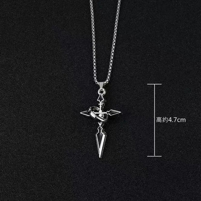 70cm Hip Hop All Match Cross Pendant Necklace for Fashion Men Women-Wannee Titanium Steel Jewelry