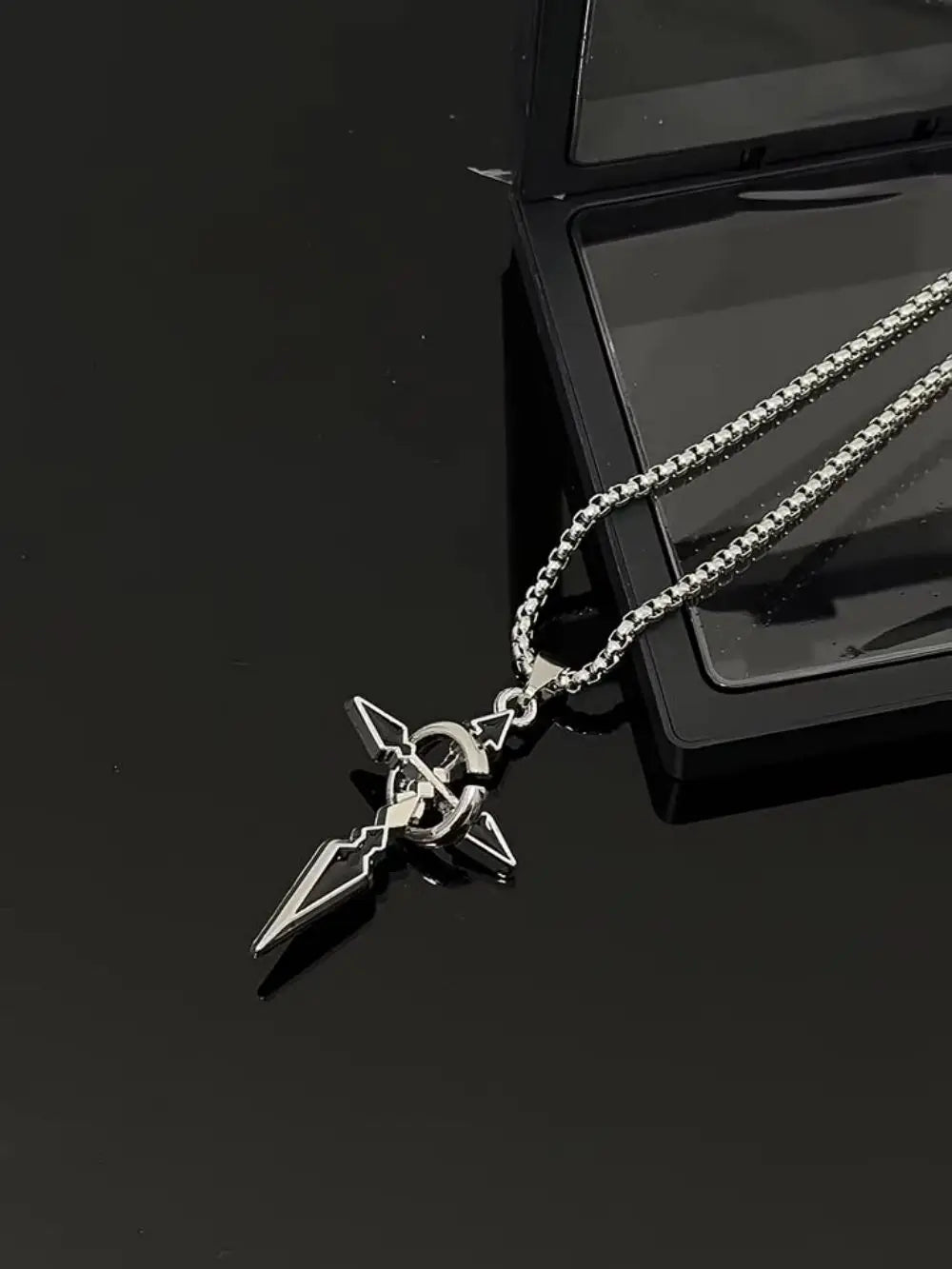 70cm Hip Hop All Match Cross Pendant Necklace for Fashion Men Women-Wannee Titanium Steel Jewelry