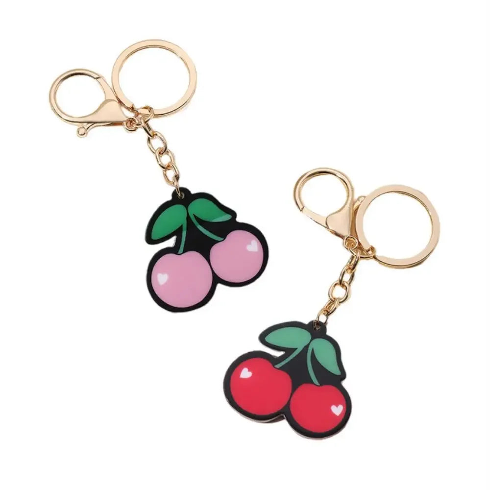 New Acrylic Simulation Fruit Cherry Keychain