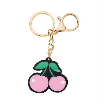 New Acrylic Simulation Fruit Cherry Keychain