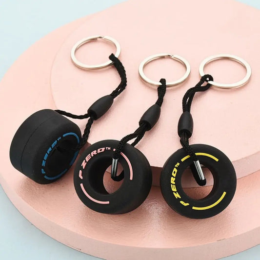 New Style PVC Soft Rubber Tire Keychain