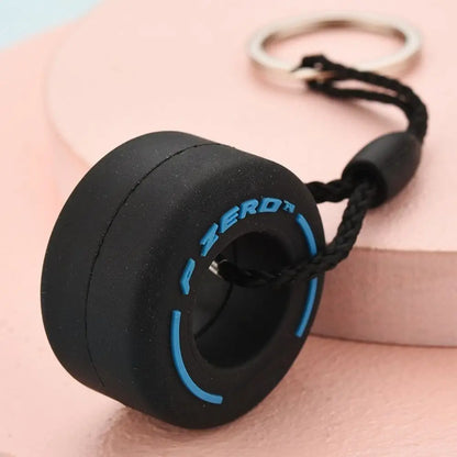 New Style PVC Soft Rubber Tire Keychain