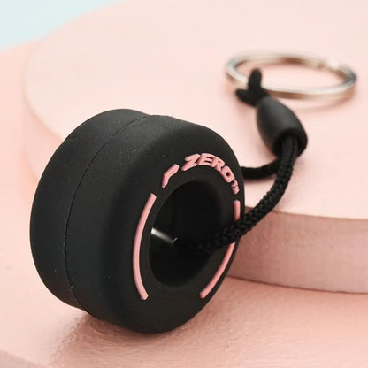 New Style PVC Soft Rubber Tire Keychain