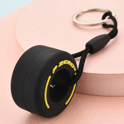 New Style PVC Soft Rubber Tire Keychain