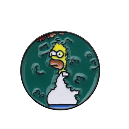 Funny Animated Sitcom Alloy Enamel Brooch