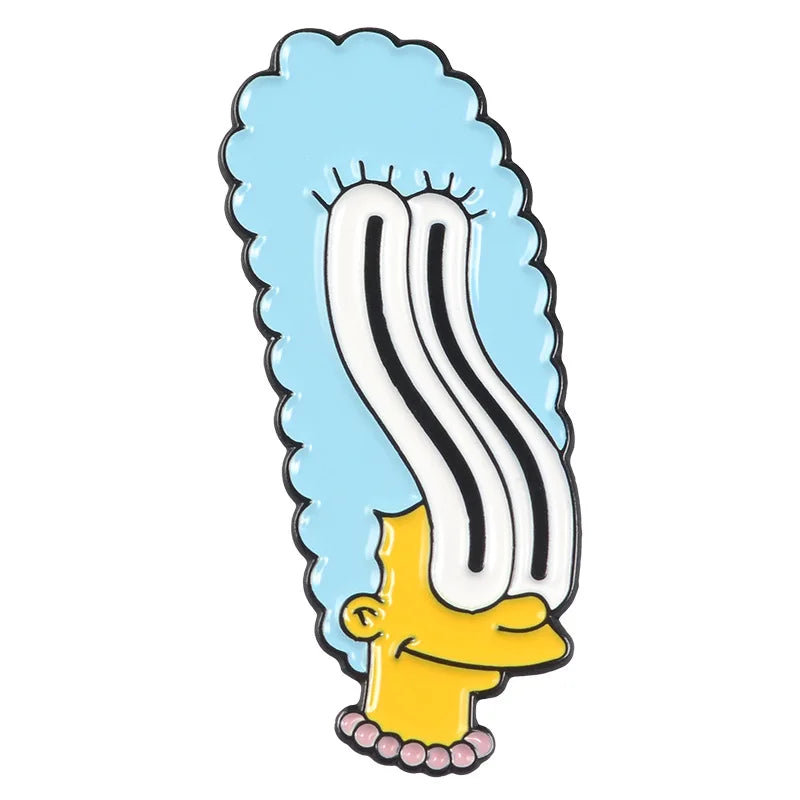 Funny Animated Sitcom Alloy Enamel Brooch