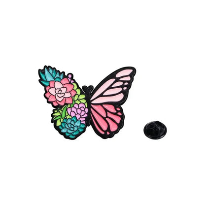 Floral Succulent Creature Brooch Collection