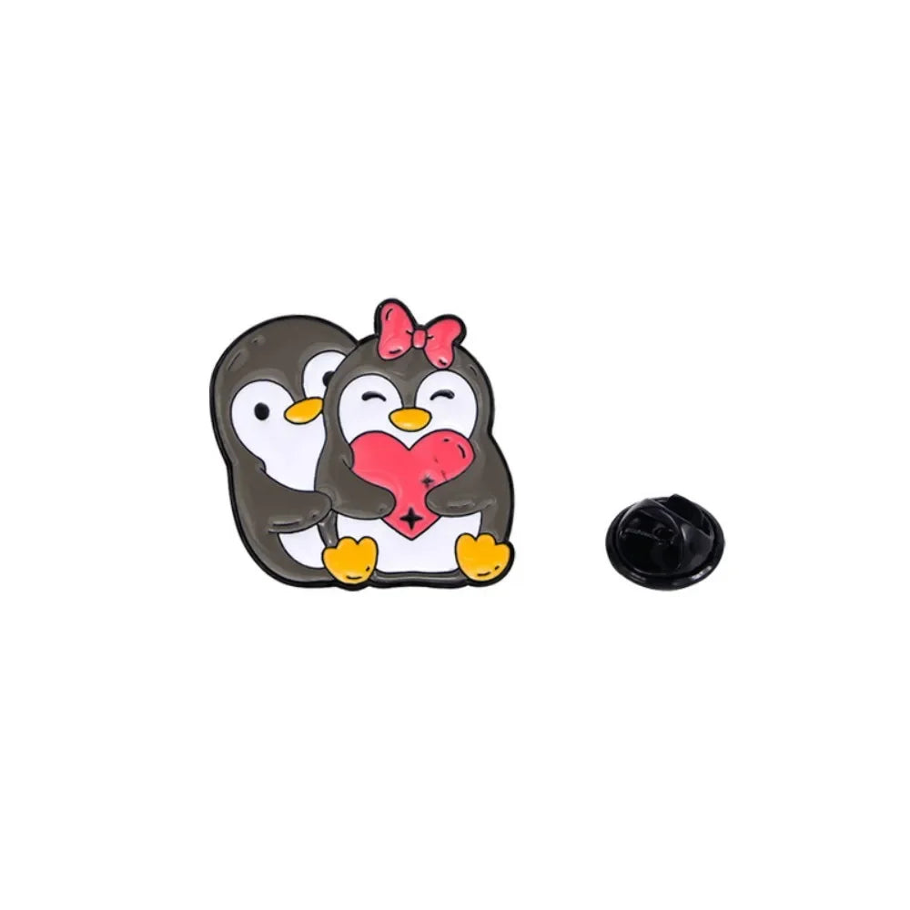Kawaii Hugging Pet Lapel Brooches