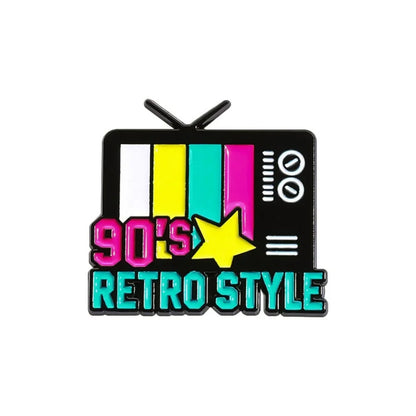Neon 90s Retro Brooch Collection
