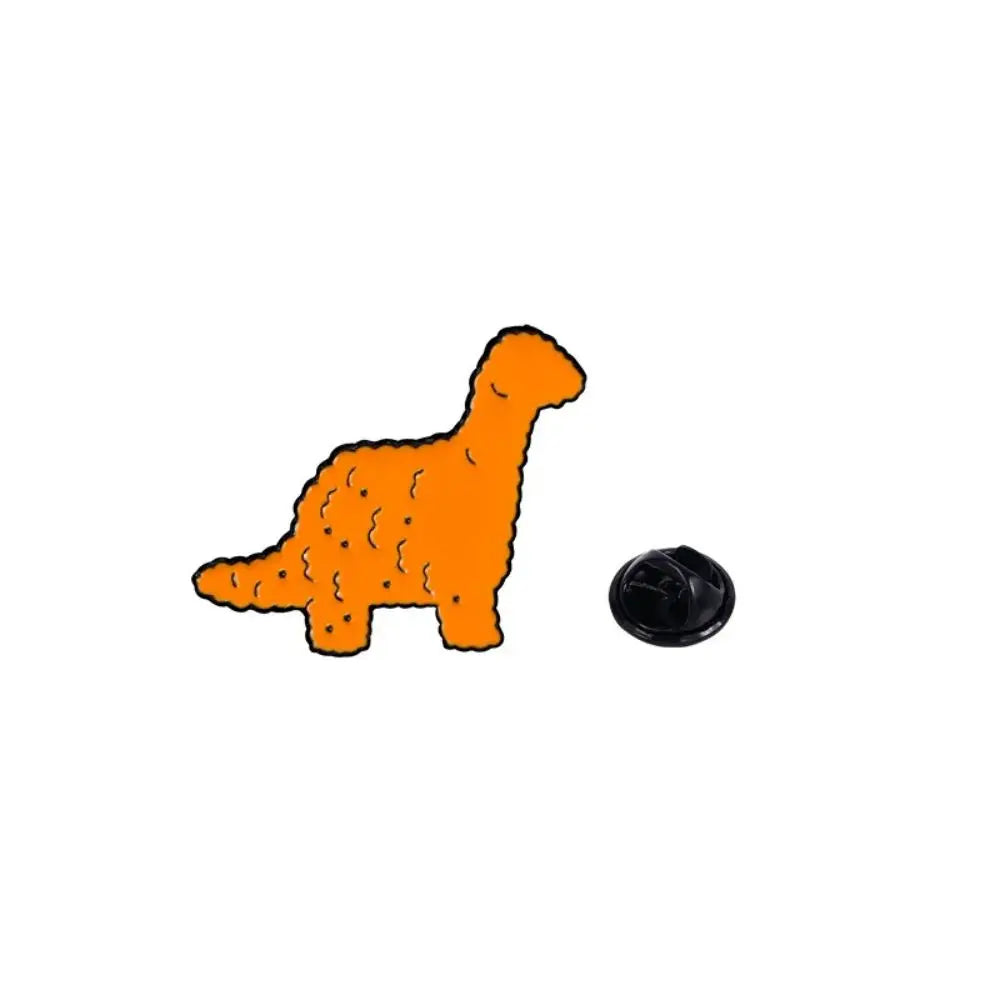 Funny Dino Chicken Nugget 3-Piece Lapel Brooches