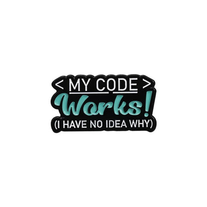 Coding Developer Meme Lapel Brooches Pack